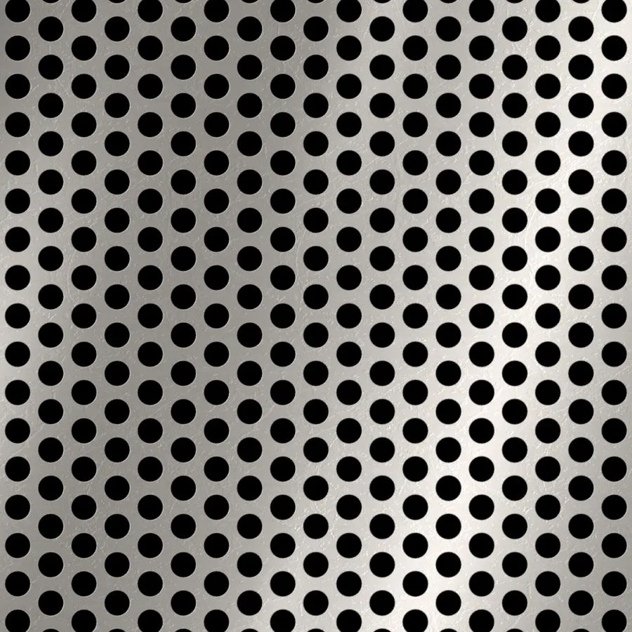 RO-201 Round Staggered Perforated Stainless Steel Sheet