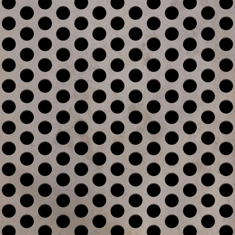 RO-091 Round Staggered Perforated Carbon Steel Sheet