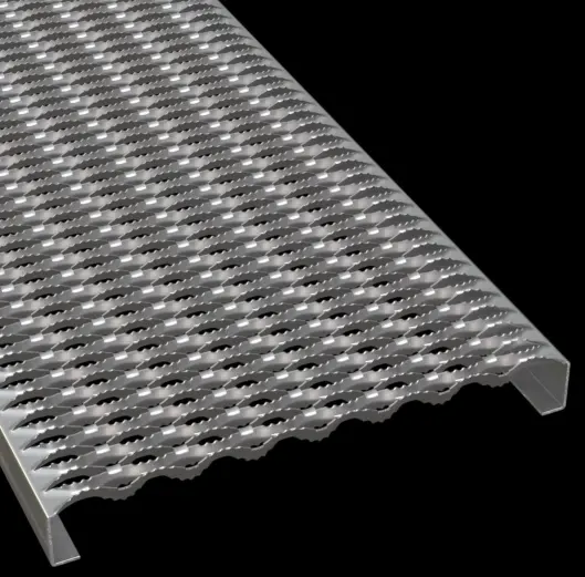 PLA058 5052-H32 Aluminum Serrated 18-3/4" Wide Plank Grating