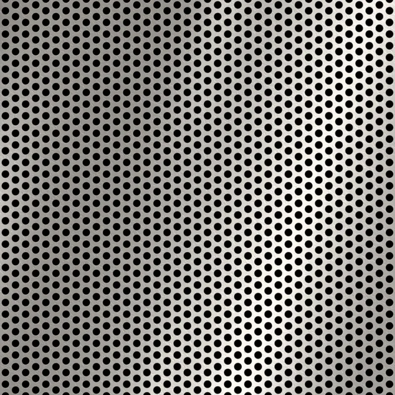 RO-133 Round Staggered Perforated Stainless Steel Sheet