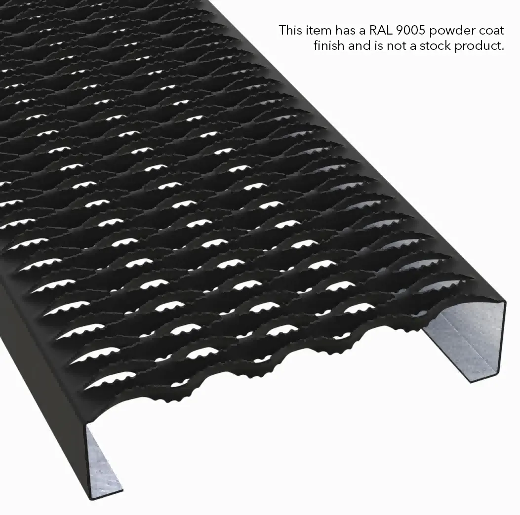 PLA129 alumínio 5052-H32 serrilhado 11-3/4" Wide plank gradil miniatura 2