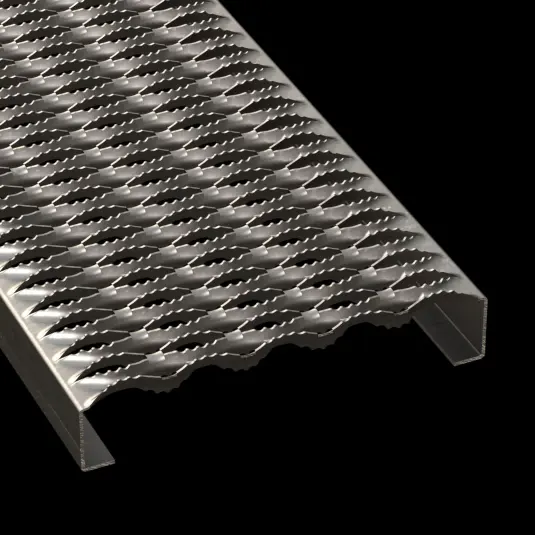 PLA019 acero al carbono HRPO dentado 11-3/4" Wide plank rejilla