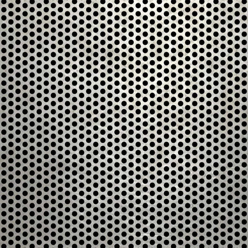 RO-194 Round Staggered Perforated Stainless Steel Sheet