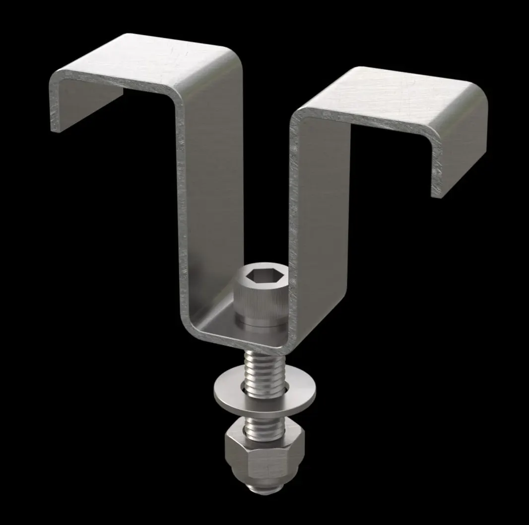 ACC022 316 Stainless Steel Type MI-6015 Saddle Clip for FRP Grating