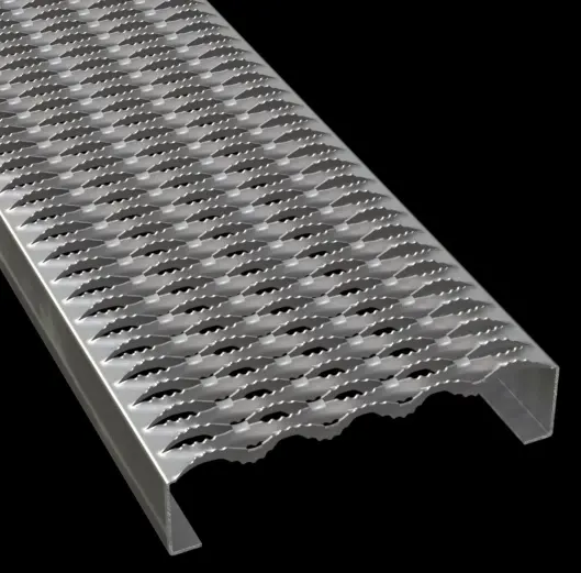 PLA106 aluminio 5052-H32 dentado 11-3/4" Wide plank rejilla