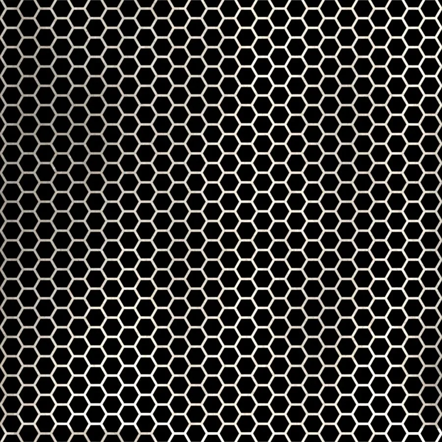 HE-005 Hexagon Staggered Perforated Metal Sheet