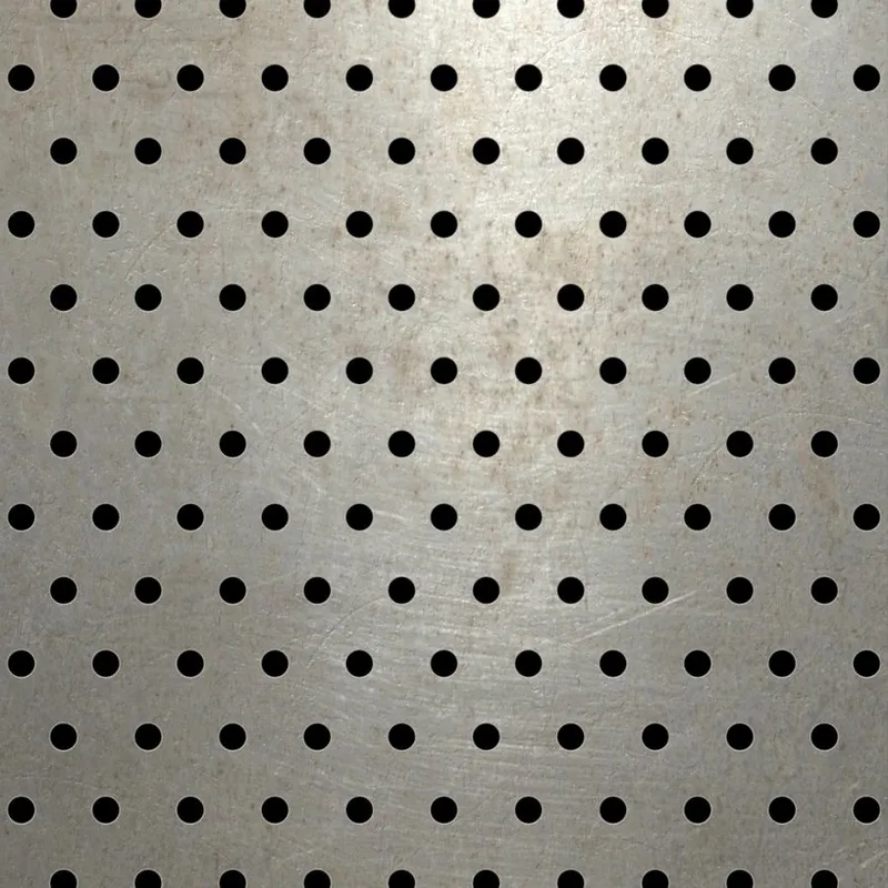 RO-132 Round Staggered Perforated Carbon Steel Sheet Mill Finish