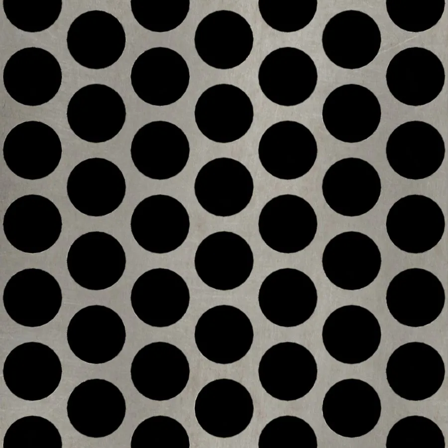 RO-013 Round Staggered Perforated Carbon Steel Sheet
