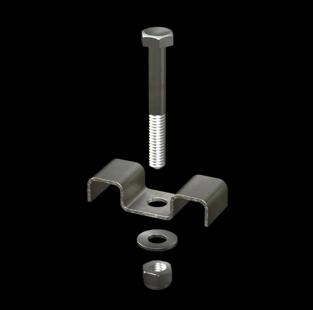 ACC018 316 Stainless Steel Type M5 Saddle Clip for FRP Grating thumbnail 2