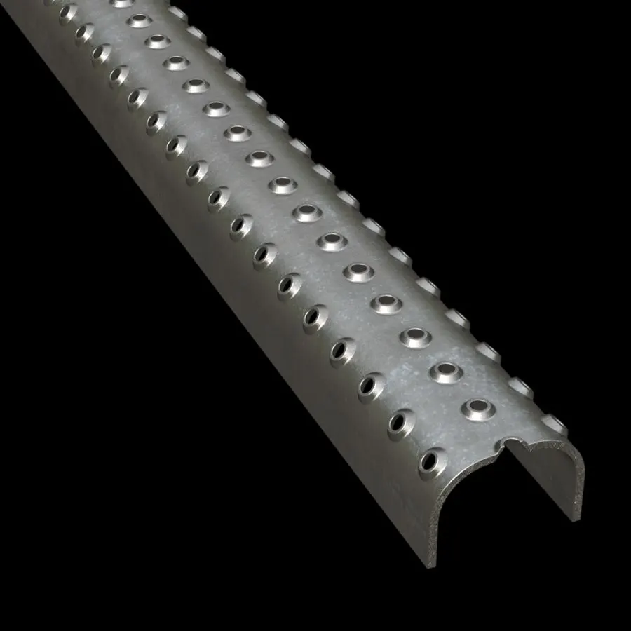PLA082 acero pregalvanizado antideslizante 1-5/8" Wide plank para peldaño de escalera rejilla