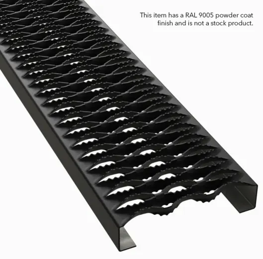 PLA036 aço carbono HRPO serrilhado 7" Wide plank gradil miniatura 2