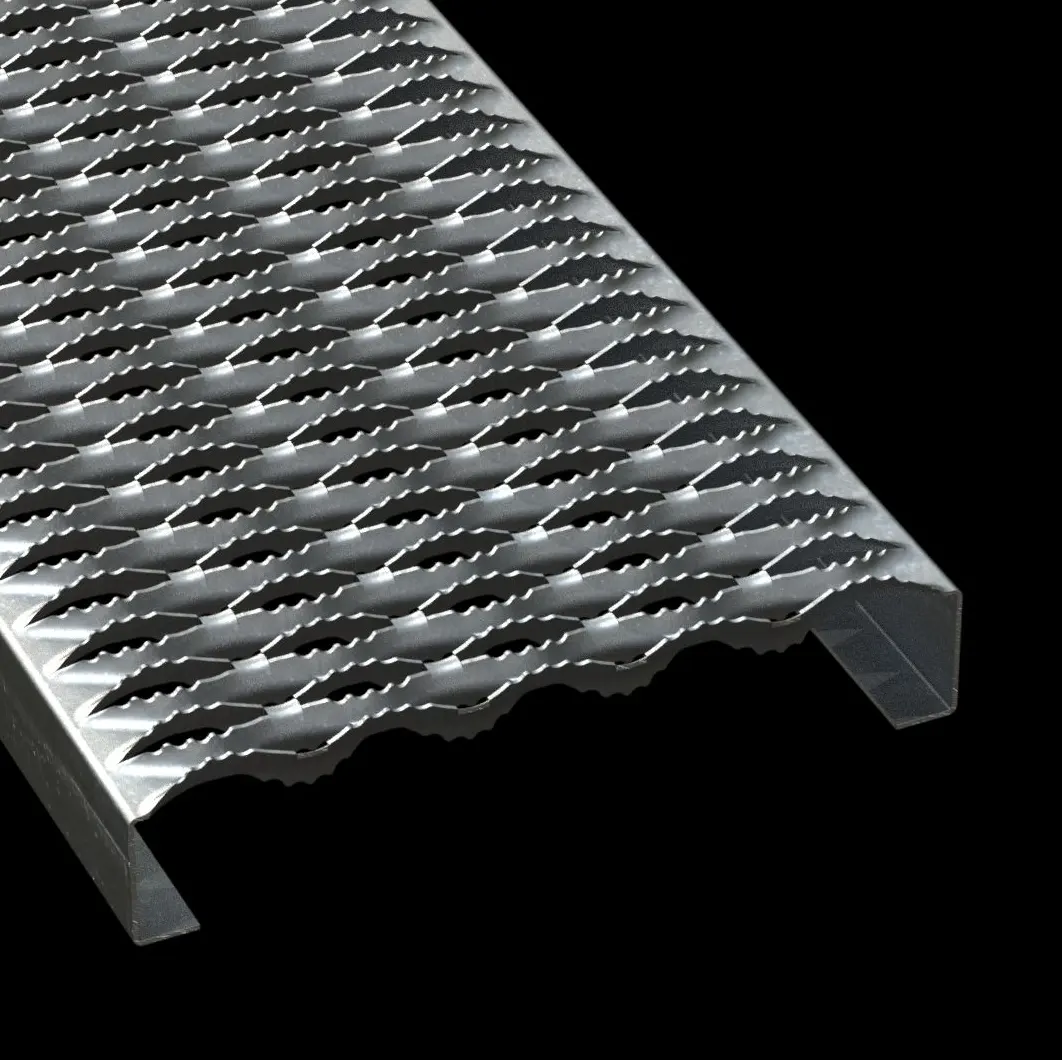 PLA033 acero pregalvanizado dentado 11-3/4" Wide plank rejilla