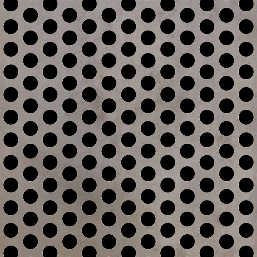 RO-016 Round Staggered Perforated Carbon Steel Sheet