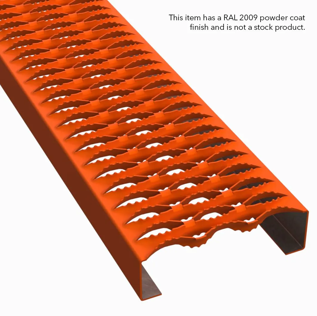 PLA032 aço carbono HRPO serrilhado 7" Wide plank gradil miniatura 6