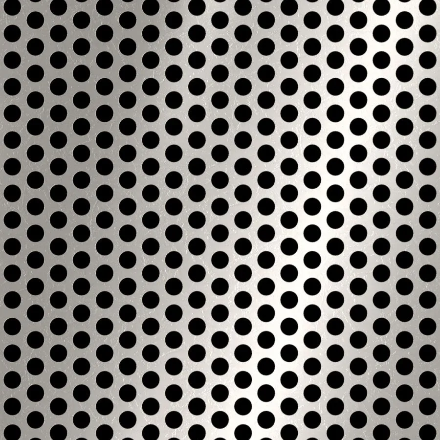 RO-213 Round Staggered Perforated Stainless Steel Sheet