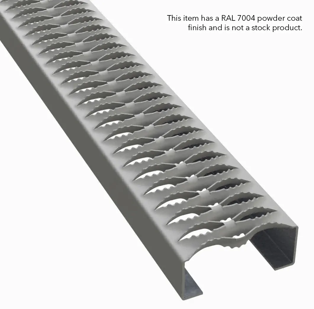 Vignette PLA052 aluminium 5052-H32 cranté 4-3/4" Wide tôle caillebotis 3