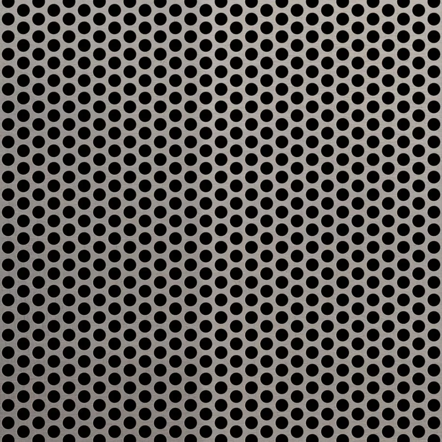 RO-220 Round Staggered Perforated Stainless Steel Sheet