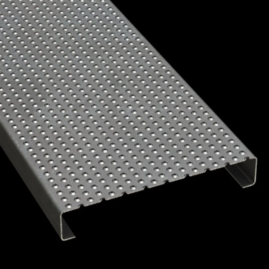 PLA007 Pre-Galvanized Steel Slip-Resistant 12" Wide Plank Grating grating product