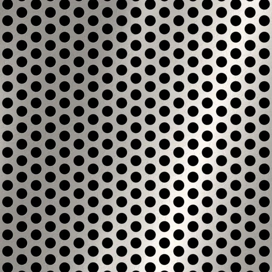 RO-158 Round Staggered Perforated Stainless Steel Sheet