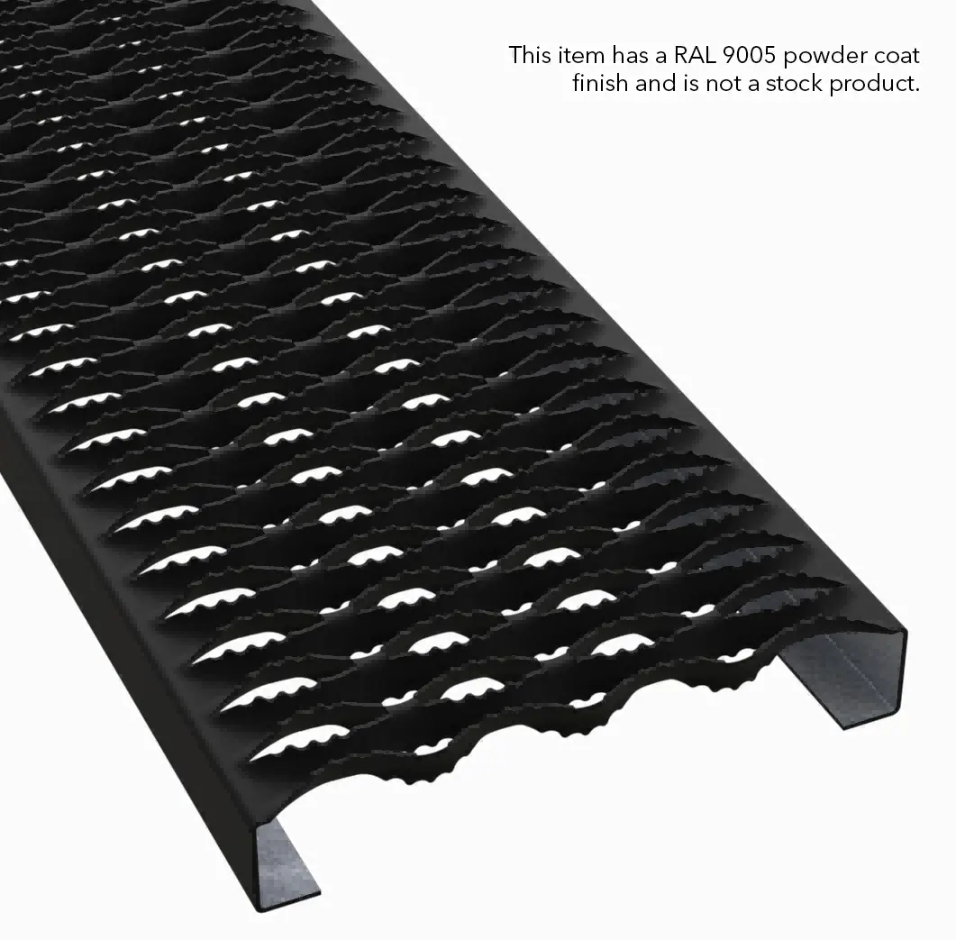 PLA087 alumínio 5052-H32 serrilhado 9-1/2" Wide plank gradil miniatura 2