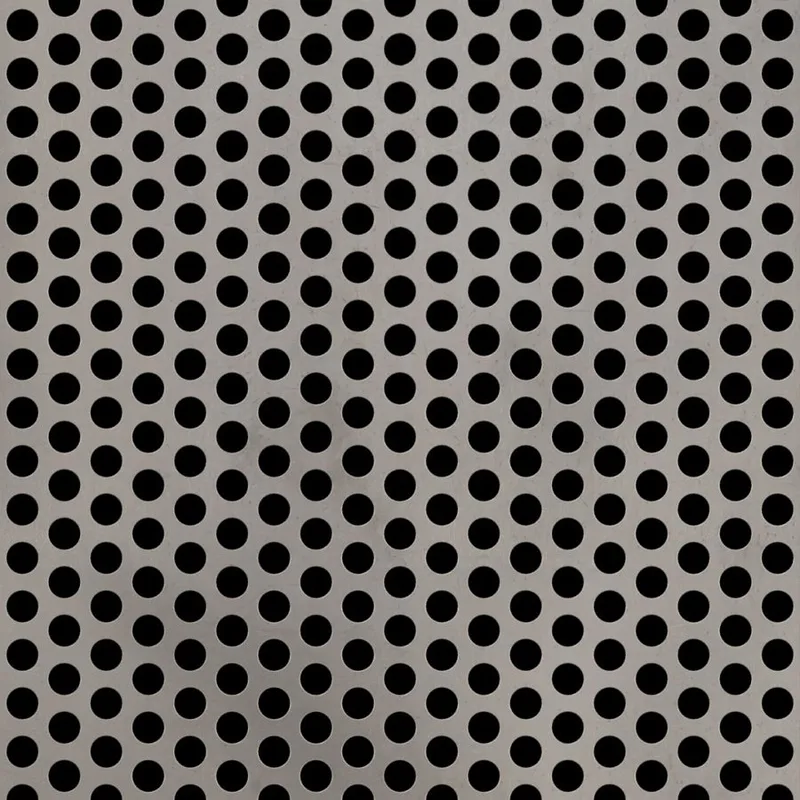 RO-083 Round Staggered Perforated Carbon Steel Sheet