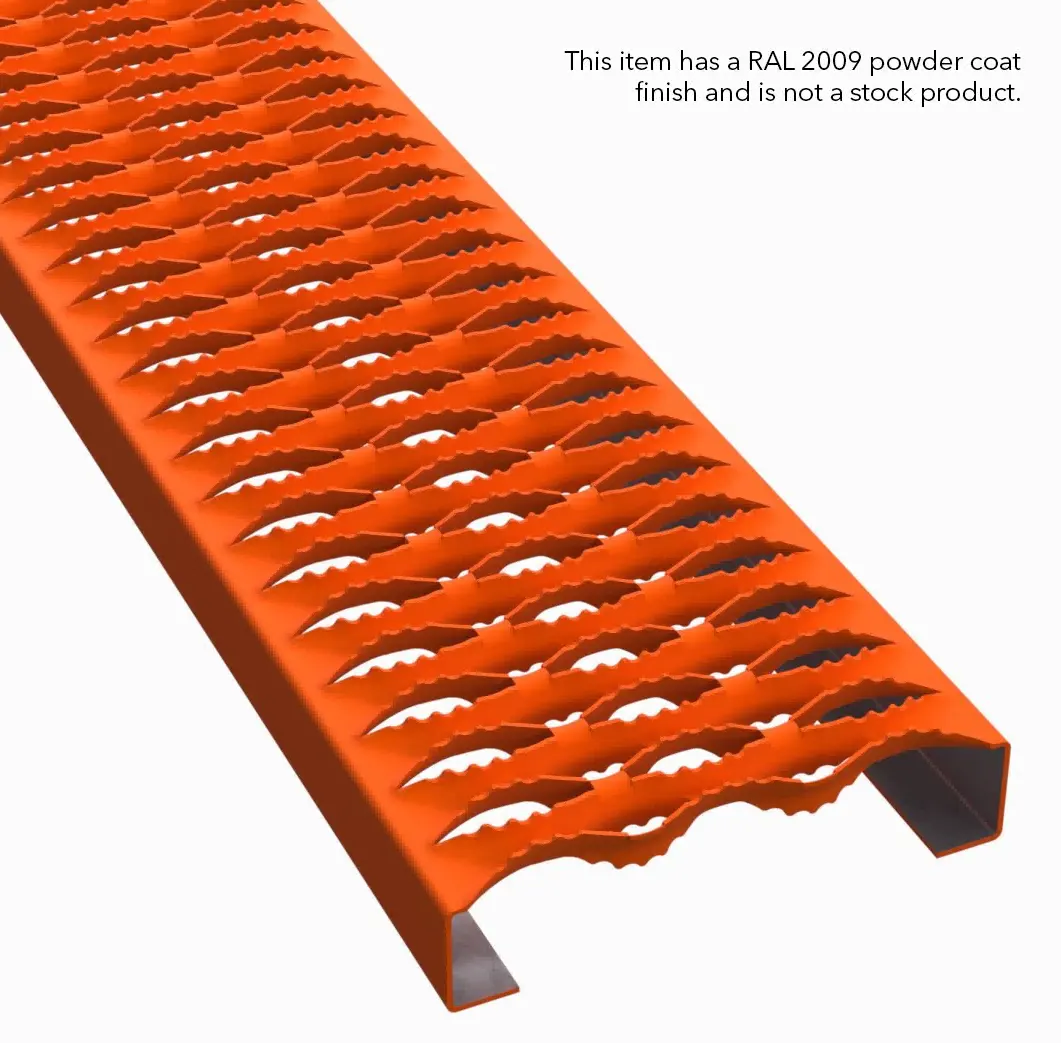 PLA107 alumínio 5052-H32 serrilhado 7" Wide plank gradil miniatura 6