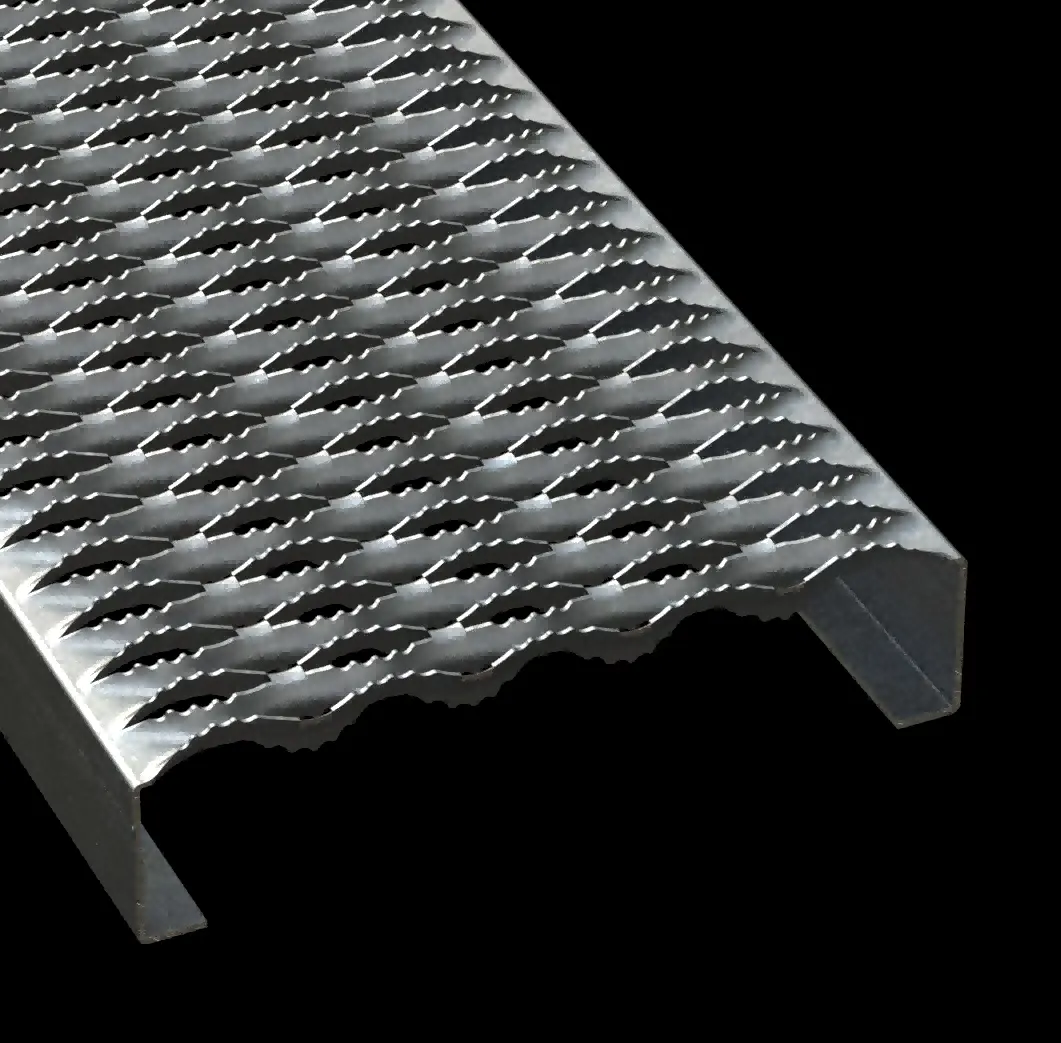 PLA075 acero pregalvanizado dentado 11-3/4" Wide plank rejilla