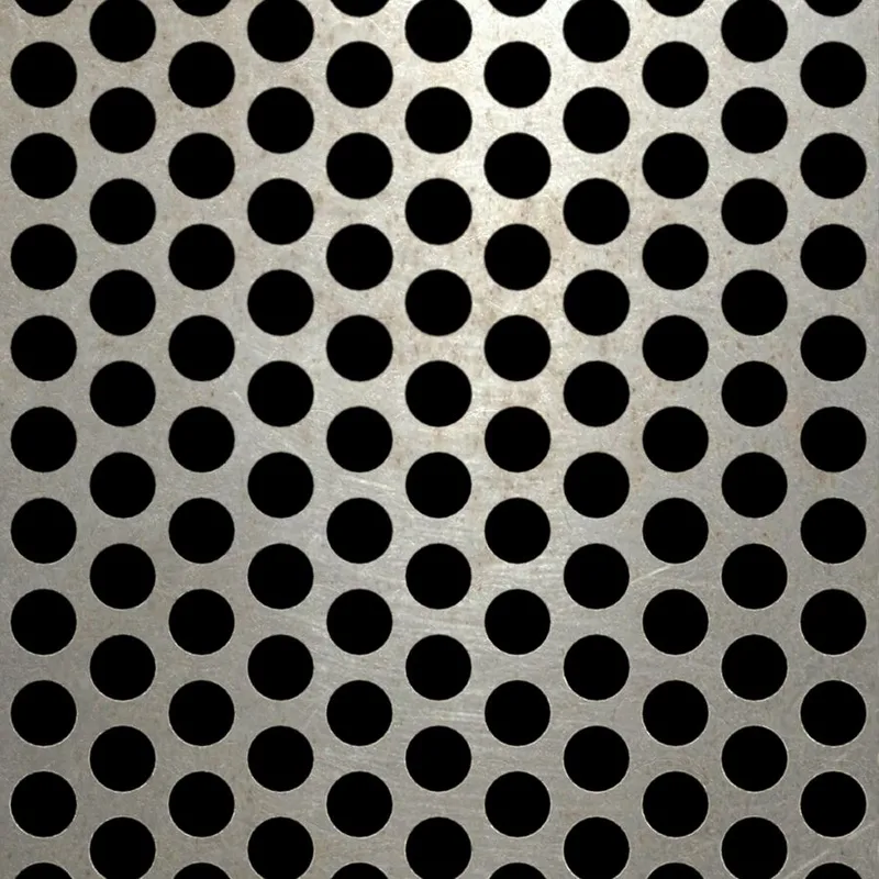 RO-106 Round Staggered Perforated Carbon Steel Sheet
