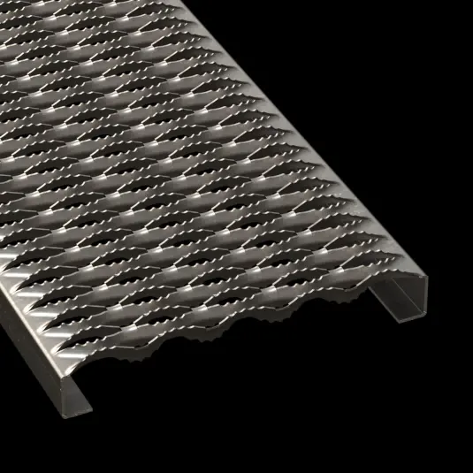 PLA008 HRPO Carbon Steel Serrated 11-3/4" Wide Plank Grating grating product