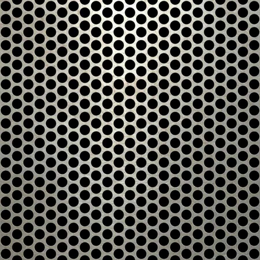 RO-098 Round Staggered Perforated Carbon Steel Sheet