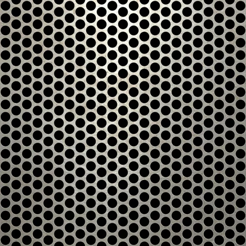RO-098 Round Staggered Perforated Carbon Steel Sheet