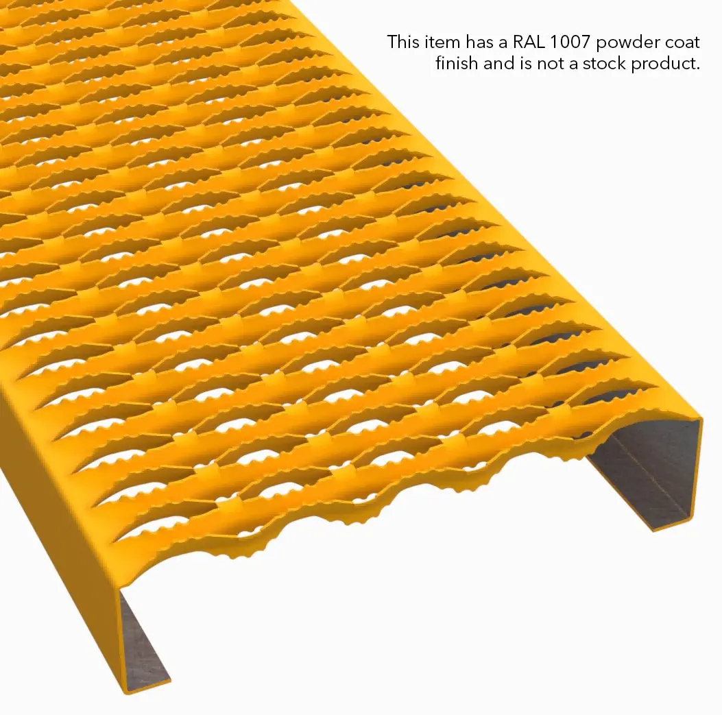 PLA129 alumínio 5052-H32 serrilhado 11-3/4" Wide plank gradil miniatura 5