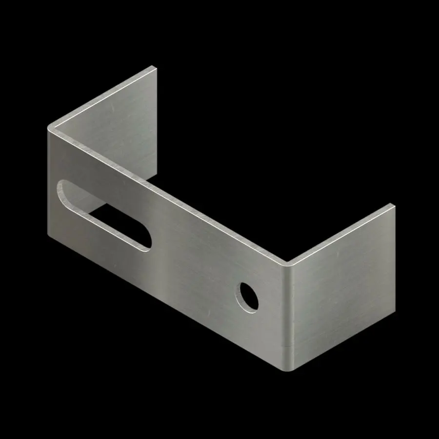 Detalle del producto de rejilla industrial ACC131 CP-PG-220 placas laterales para peldaños de rejilla plank placa portante par para rejilla plank
