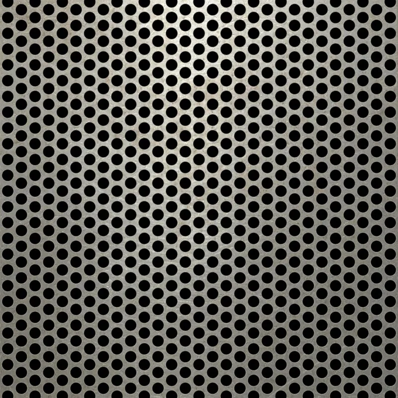 RO-092 Round Staggered Perforated Carbon Steel Sheet