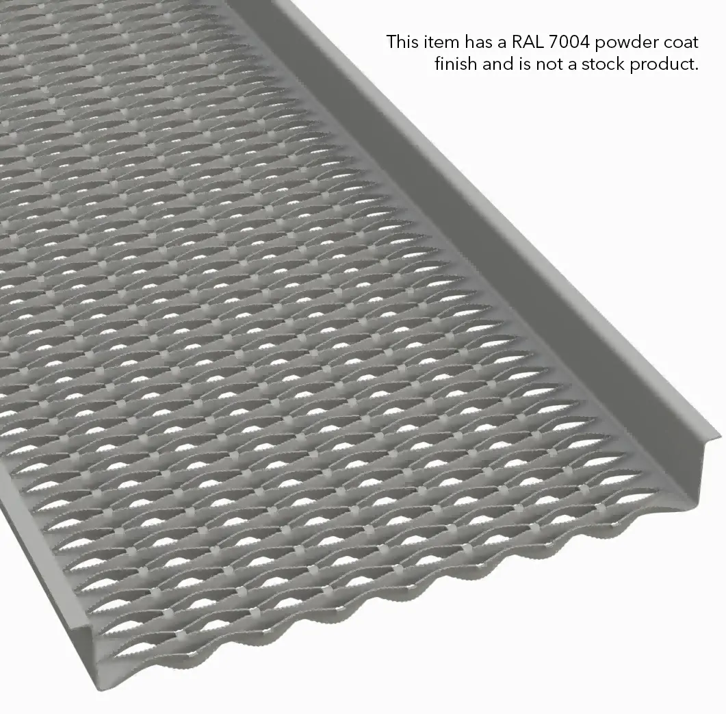 PLA114 Pre-Galvanized Steel Serrated 36" Wide Heavy-Duty Walkway Grating thumbnail 3