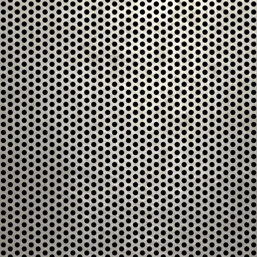 RO-142 Round Staggered Perforated Stainless Steel Sheet