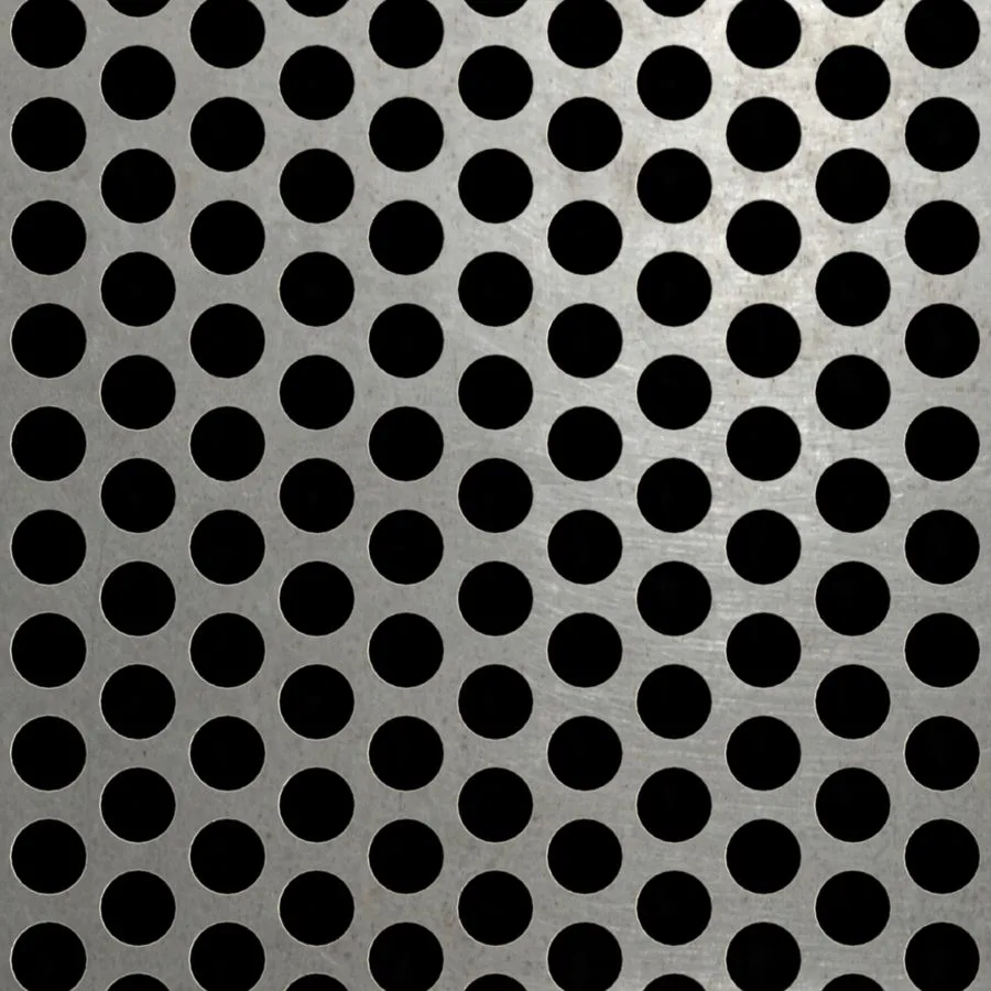 RO-216 Round Staggered Perforated Stainless Steel Sheet