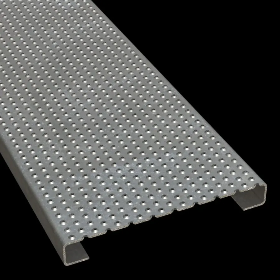 PLA104 vorverzinkter Stahl rutschhemmend 12" Wide Planke Gitterrost Produktdetail zum Industrie-Rost