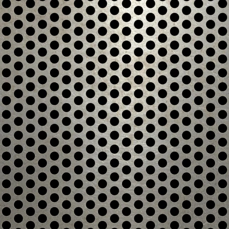 RO-075 Round Staggered Perforated Carbon Steel Sheet