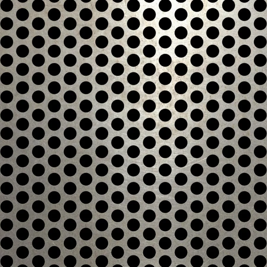 RO-048 Round Staggered Perforated Carbon Steel Sheet