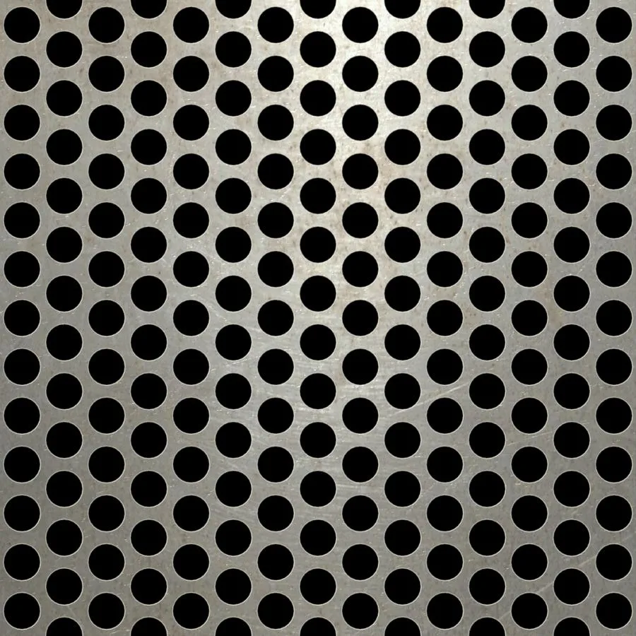 RO-028 Round Staggered Perforated Carbon Steel Sheet