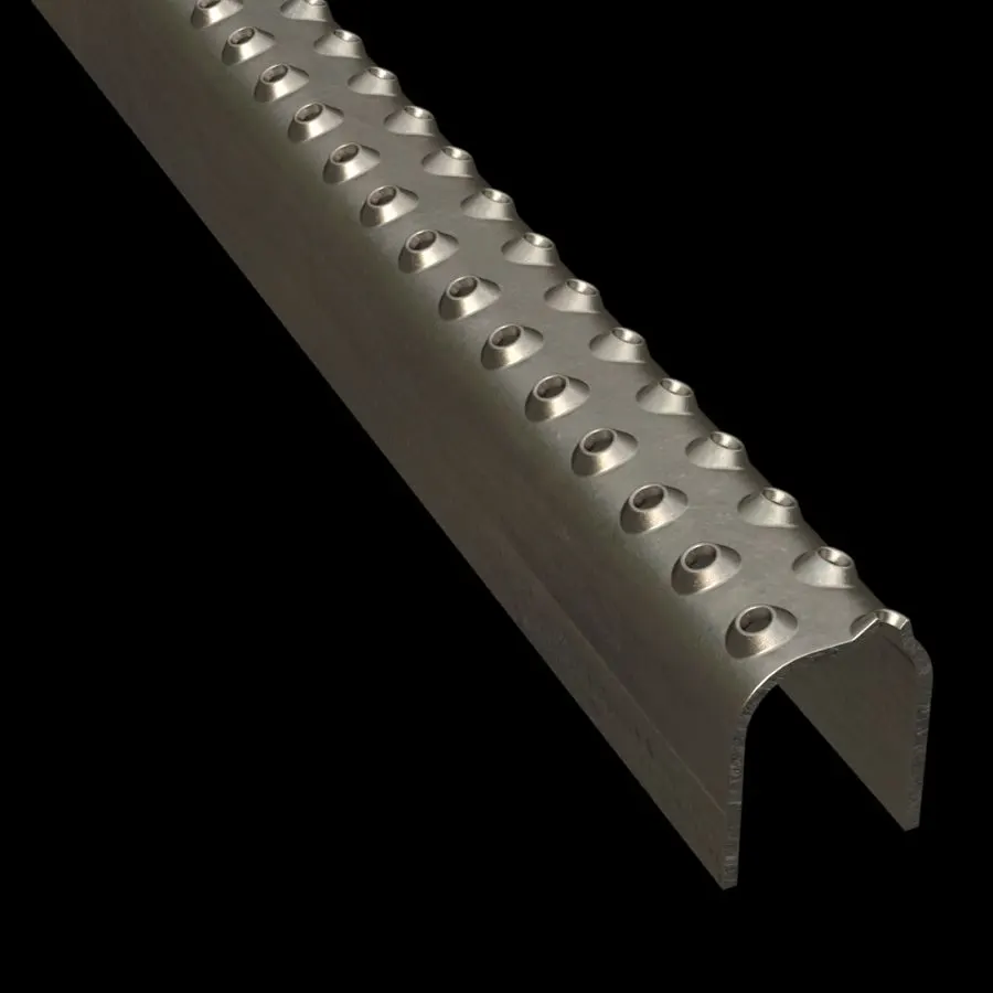 PLA081 acero al carbono HRPO antideslizante 1-1/4" Wide plank para peldaño de escalera rejilla