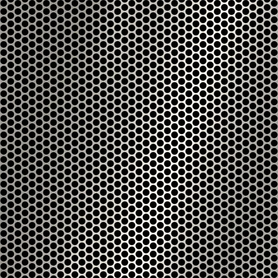 RO-153 Round Staggered Perforated Stainless Steel Sheet