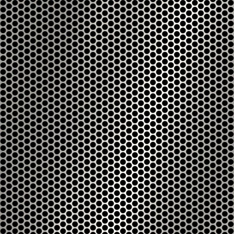 RO-153 Round Staggered Perforated Stainless Steel Sheet