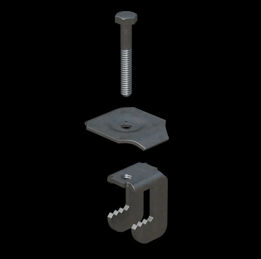 ACC017 Galvanized Steel Type GG1E Saddle Clip for Bar Grating thumbnail 3