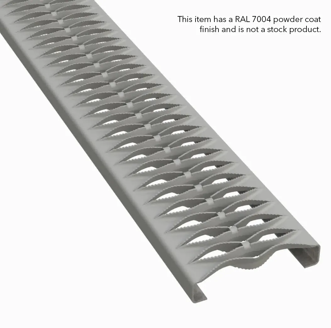 PLA124 HRPO-Kohlenstoffstahl gezahnt 9-1/4" Wide Schwerlastplanke Gitterrost Vorschaubild 3