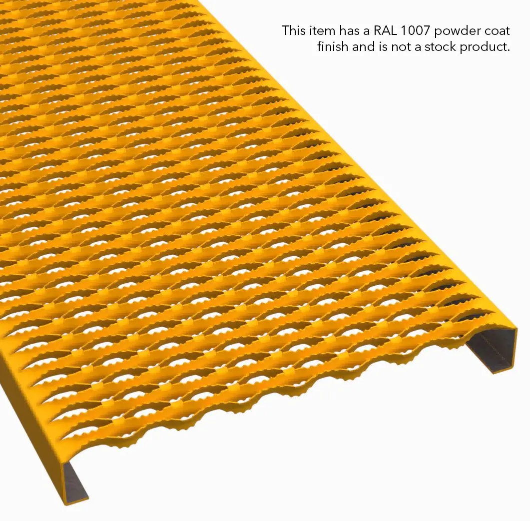 PLA058 5052-H32 Aluminum Serrated 18-3/4" Wide Plank Grating thumbnail 5