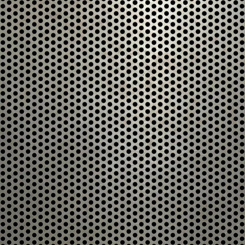 RO-061 Round Staggered Perforated Carbon Steel Sheet
