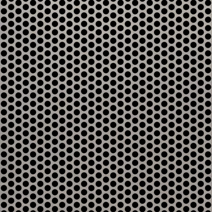 RO-169 Round Staggered Perforated Stainless Steel Sheet