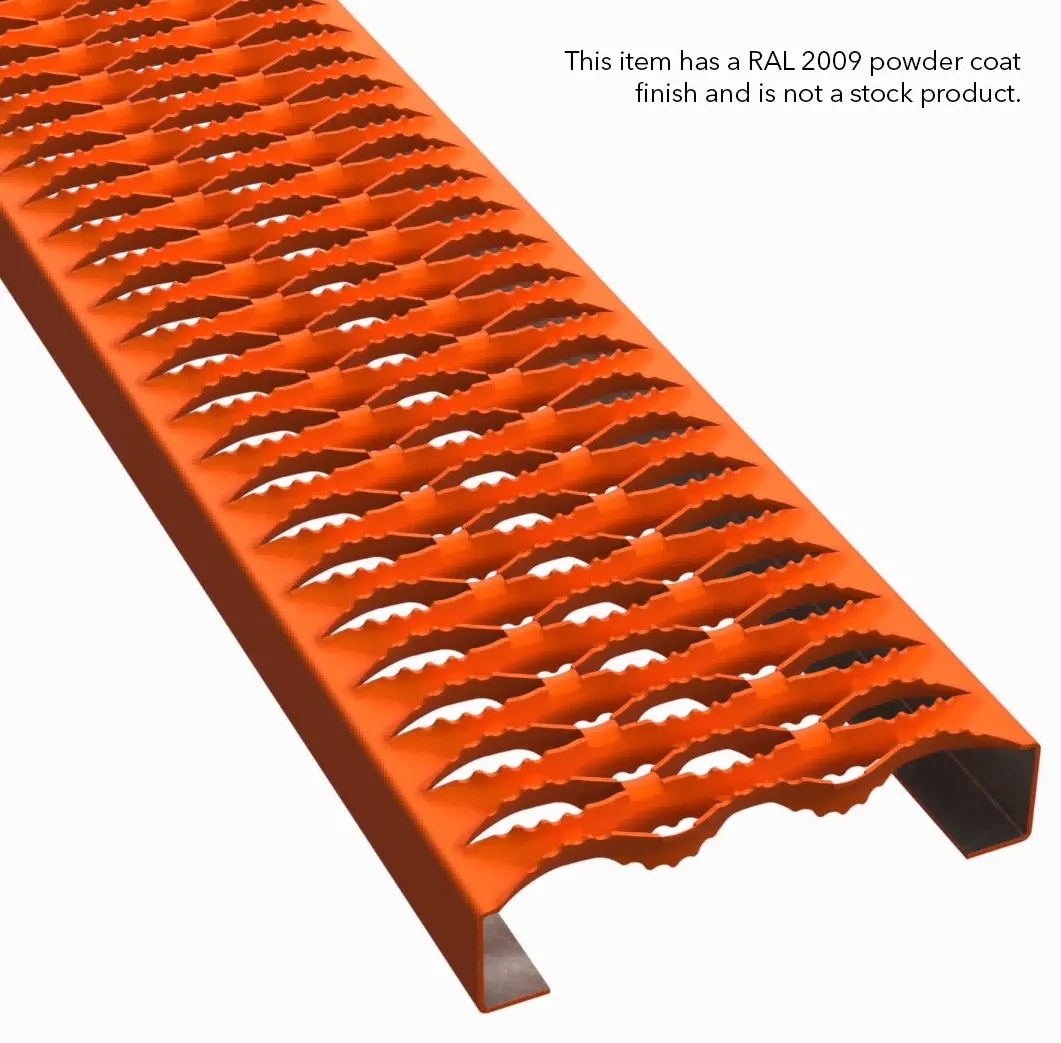PLA036 aço carbono HRPO serrilhado 7" Wide plank gradil miniatura 6